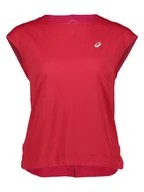 Koszulki sportowe damskie - asics Koszulka sportowa w kolorze czerwonym - miniaturka - grafika 1