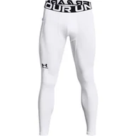 Spodnie sportowe męskie - Legginsy męskie Under Armour ColdGear Armour Leggings White XL - miniaturka - grafika 1