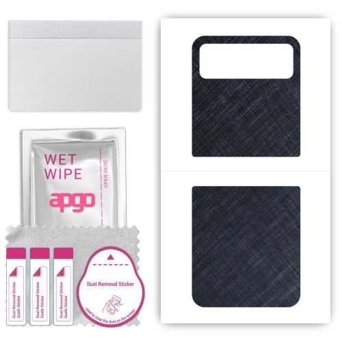 folia naklejka skórka strukturalna na TYŁ do Motorola Razr 2023 - Tytan Niebieski - apgo SKINS