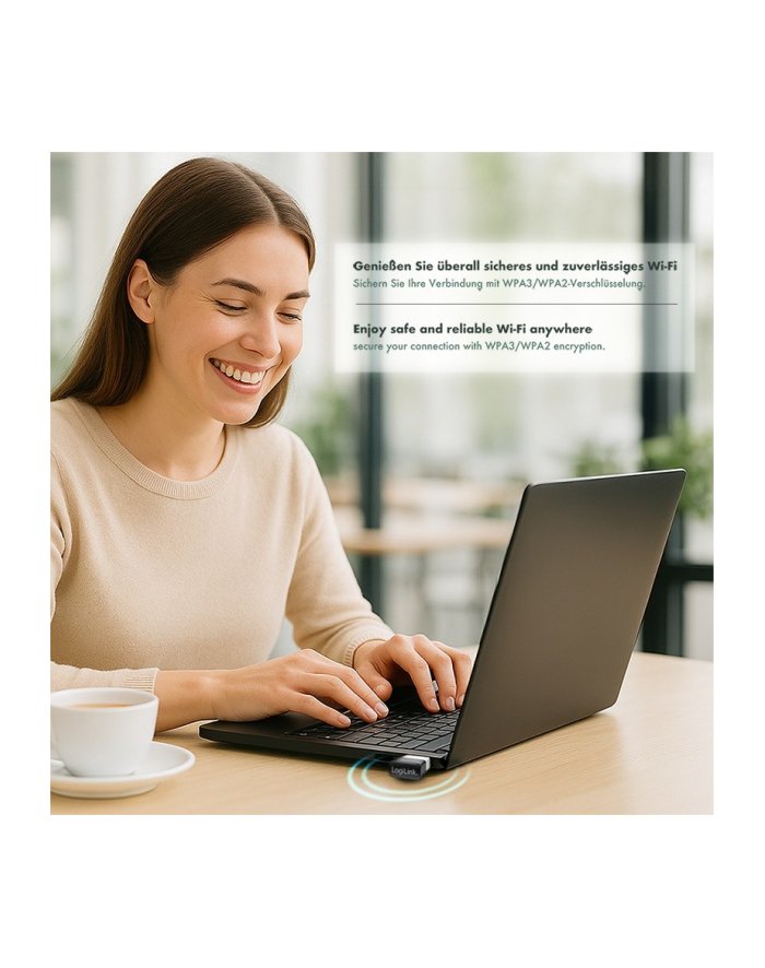 logilink Adapter bezprzewodowy USB WLAN, 11ac, 650Mbit WL0252