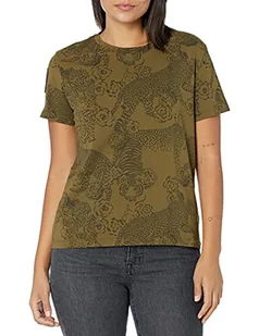 Desigual T-shirt damski Ts_ayla, zielony, L - Koszulki i topy damskie - miniaturka - grafika 1