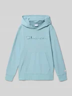 Swetry dla chłopców - Bluza z kapturem z mieszanki bawełny z wyhaftowanym logo - miniaturka - grafika 1