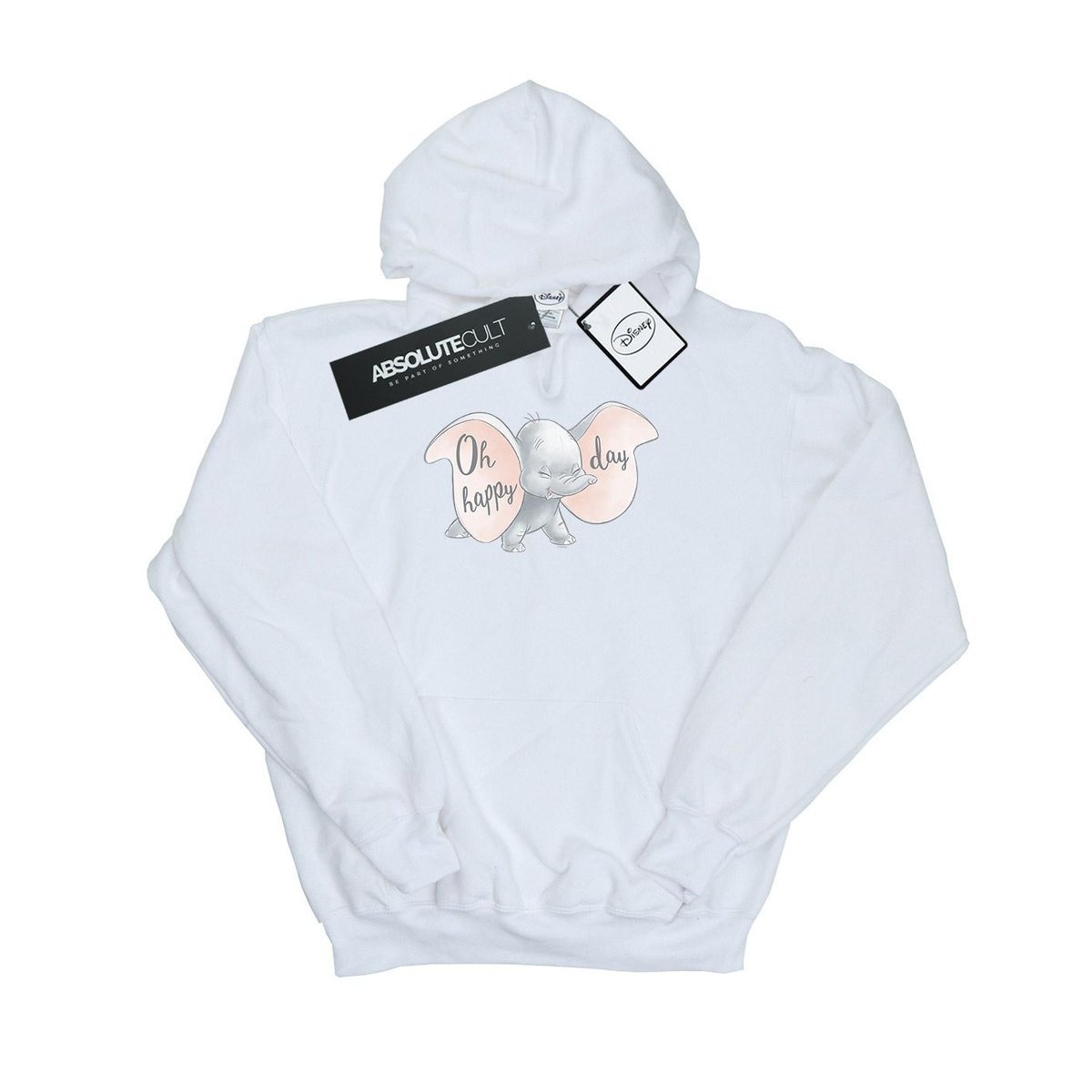 Disney Damska Bluza Z Kapturem Dumbo Happy Day (L / Ciepły Biały)