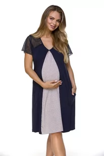 Koszulka  Model 3119 (kolor Granatowo-różowy, rozmiar L/XL) - Piżamy ciążowe - miniaturka - grafika 1