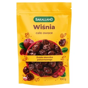 BAKALLAND WIŚNIA KANDYZOWANA 100G zakupy dla domu i biura 25209 - Orzeszki - miniaturka - grafika 1