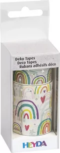 Tasiemki dekoracyjne z klejem 2szt, Tęcza - Scrapbooking - miniaturka - grafika 1