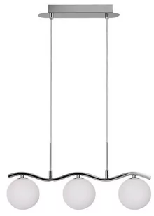 Candellux Lampa wisząca chrom/biała kula 3 Ramon 33-01405 33-01405 - Lampy ścienne - miniaturka - grafika 1