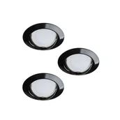 Oprawy, klosze i abażury - Zestaw opraw stropowych 3 szt. Tribis czarny GU10 Kanlux - miniaturka - grafika 1