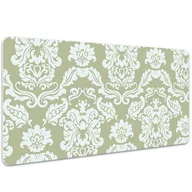 Podkładki na biurko - Mata ochronna na biurko Zielony ornament 100x50 cm, Dywanomat - miniaturka - grafika 1