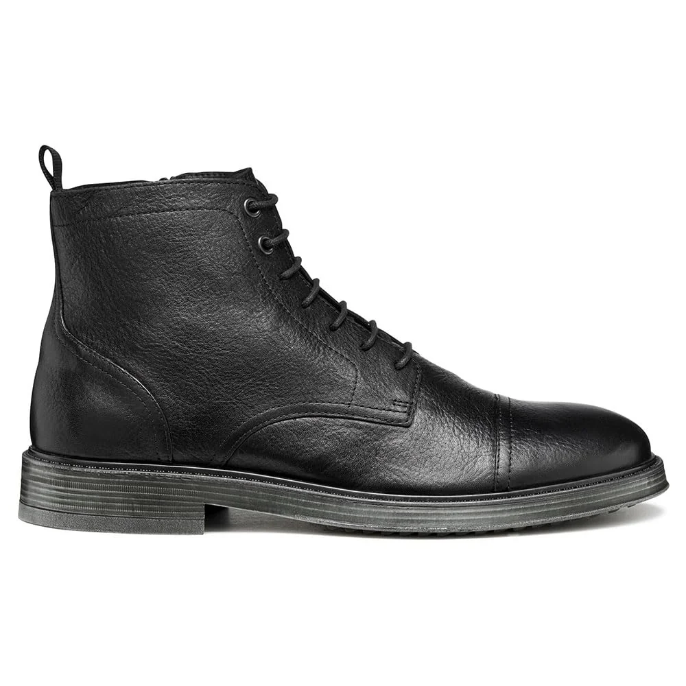 Geox Męskie buty U HENREYS Ankle Boot, czarne, 46 EU, czarny, 46 EU