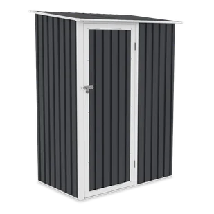 Domek ogrodowy KENT 143x89cm Cold Grey, metalowy, z drzwiami na zawiasy, wentylowany, idealny schowek na narzędzia ogrodowe i sprzęt Hardmaister - Altany ogrodowe Domek ogrodowy KENT 143x89cm Cold Grey, metalowy, z drzwiami na zawiasy, wentylowany, idealny schowek na narzędzia ogrodowe i sprzęt Hardmaister - Altany ogrodowe - miniaturka - grafika 1