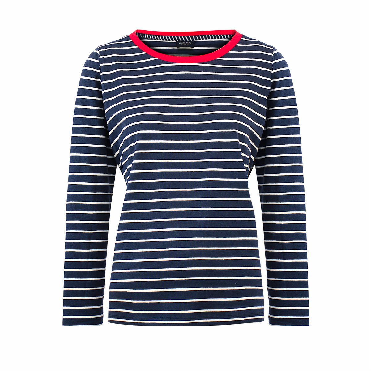 Koszulka z długim rękawem w paski granatowa Captain Mike® rozmiar L