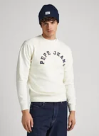 Bluzy męskie - Bluza Męska PEPE JEANS Beżowy M - miniaturka - grafika 1
