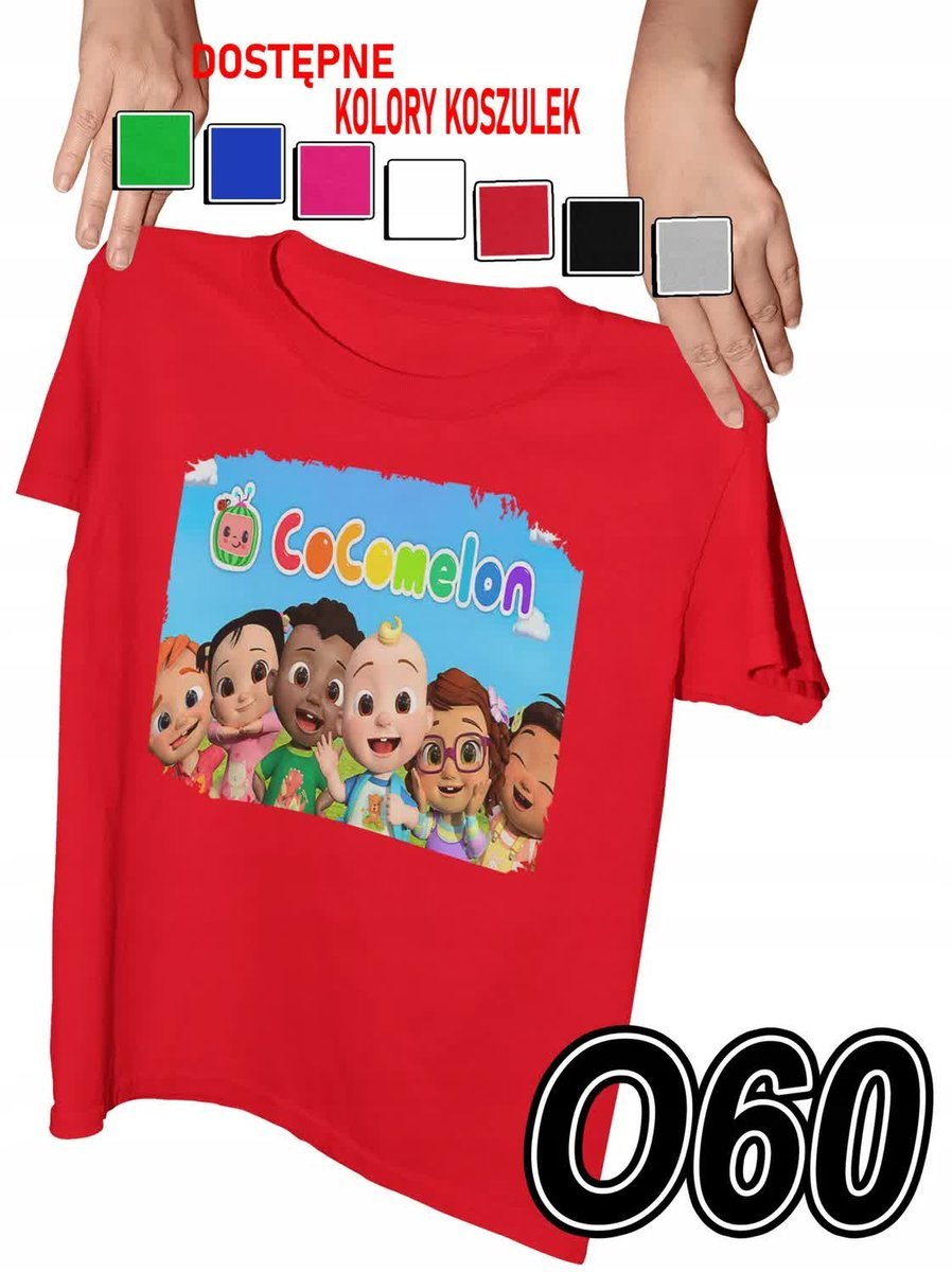 Koszulka Dziecięca Z Nadrukiem Bajki Dla Dzieci Jj Melon - L 146-152