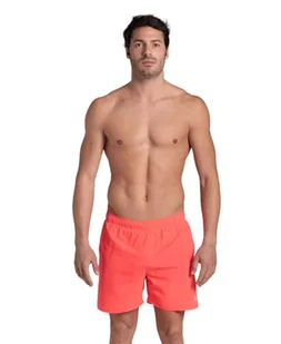 ARENA Fundamentals Boxer R szorty plażowe Mężczyźni, Fluo Red-water, M - Spodenki damskie - miniaturka - grafika 1