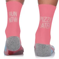 Skarpetki męskie - Skarpety biegowe Running Raid z napisem Run Now, Pizza Later.termoaktywne, chroniące przed otarciami, 39-42 - miniaturka - grafika 1