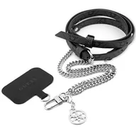 Etui i futerały do telefonów - Guess GUOUC4MG4EK Universal CBDY strap czarny/black 4G Chain - miniaturka - grafika 1