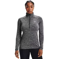 Koszulki sportowe damskie - Koszulka damska Under Armour NEW TECH 1/2 ZIP - TWIST - miniaturka - grafika 1