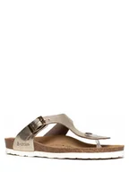 Klapki i japonki damskie - BACKSUN Japonki "Singapore" w kolorze złotym - miniaturka - grafika 1