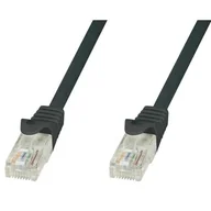 Pozostałe akcesoria sieciowe - Techly Patchcord Cat.5e UTP CCA 10m czarny - miniaturka - grafika 1