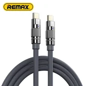 Kable USB - KABEL REMAX WEFON SERIES 100W ZINC ALLOY USB-C/USB-C RC-C055 GREY - miniaturka - grafika 1