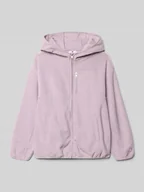 Swetry dla dziewczynek - Bluza rozpinana z kapturem i wpuszczanymi kieszeniami - miniaturka - grafika 1