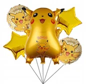 Balony i akcesoria - Balon Foliowy na Hel Zestaw - POKEMON - 5szt - miniaturka - grafika 1
