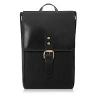 Plecaki - Plecak vintage PAOLO PERUZZI SI-04-BL czarny - miniaturka - grafika 1