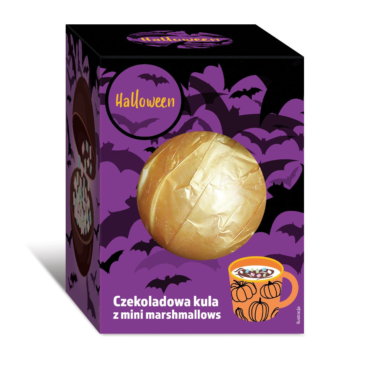 Adikam, Czekoladowa Kula, Halloween Pianki Marshmallow, 30 g