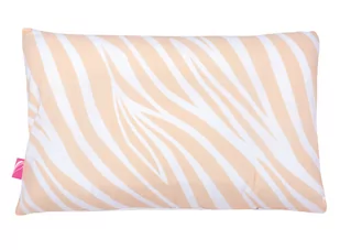 Motherhood Poduszka płaska 45/30 Zebra łososiowa - Kołdry i poduszki dla dzieci - miniaturka - grafika 1
