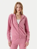 Bluzy damskie - Guess Bluza O5RQ01 KCO31 Różowy Regular Fit - miniaturka - grafika 1
