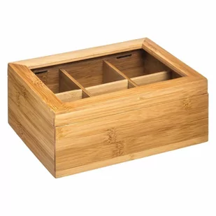 5five Simple Smart Pudełko na herbatę pudełeczko na saszetki herbaty skrzynka na saszetki drewniana herbaciarka B07DQCCWMP - Pojemniki kuchenne - miniaturka - grafika 1