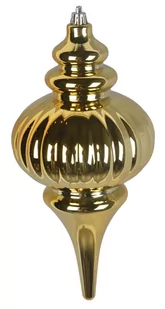 EWAX, Bombka sopel plastikowy złoty duży 25cm - Bombki - miniaturka - grafika 1