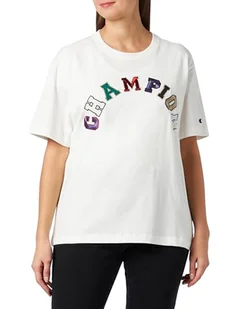 Champion T-Shirt Damski, Biały Brudne College, S - Koszulki i topy damskie - miniaturka - grafika 1