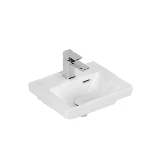 VILLEROY - BOCH 43703701 Subway 3.0 Umywalka mała, 370 x 305 x 130 mm, Weiss Alpin, z przelewem, Nieszlifowany - Umywalki - miniaturka - grafika 1
