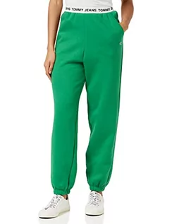 Spodnie damskie - Tommy Hilfiger Damskie spodnie dresowe z logo Tjw, zielony malachit, M, Zielony Malachit, M - grafika 1