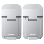 Części i akcesoria do laptopów - Baseus uniwersalne podstawki nóżki do laptopa (2 szt.) srebrny (LUZC000012) - miniaturka - grafika 1