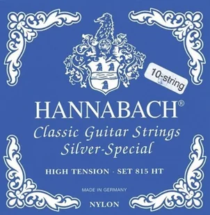 Hannabach 652601 Klassikgitarrensaiten Serie 815 für 8/10 saitige Gitarren/High Tension Silver Special - E/1 652601 - Struny gitarowe  - miniaturka - grafika 1