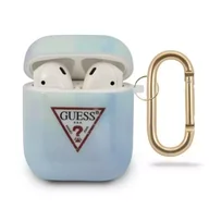 Akcesoria do słuchawek - Guess GUACA2TPUMCGC02 AirPods cover niebieski/blue Tie & Dye Collection - miniaturka - grafika 1