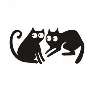 Naklejka na ścianę dla dzieci koty kociak kotki 45, 150x75 cm - Naklejki na ścianę - miniaturka - grafika 1