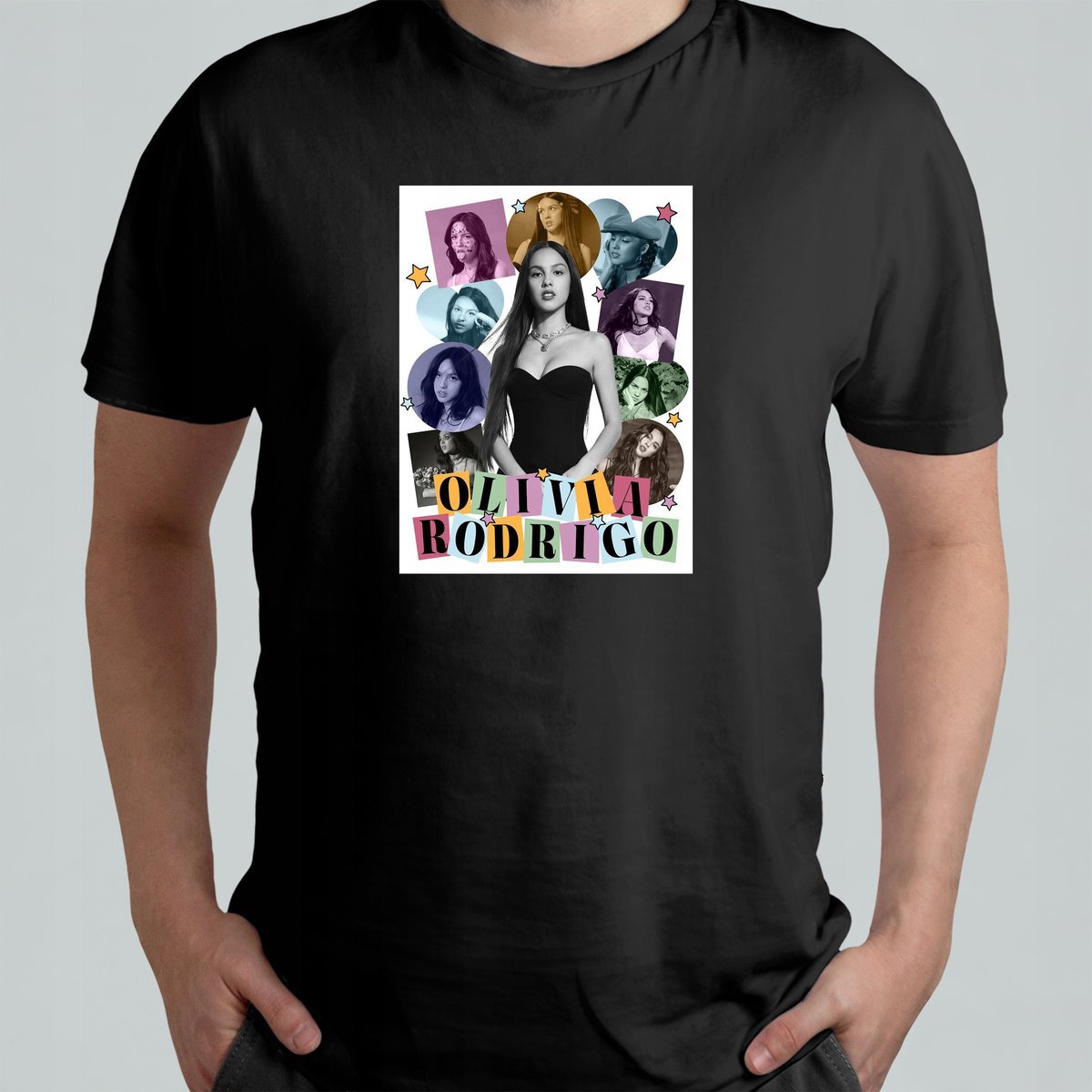 KOSZULKA MĘSKA ŚMIESZNA T-SHIRT Z NADRUKIEM OLIVIA RODRIGO PIOSENKI r. L #4
