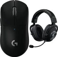Myszki - Logitech G Pro X Superlight Black 910-005880 + G Pro X Czarne 981-000818 - miniaturka - grafika 1