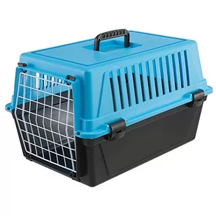 Ferplast Transporter Atlas 10 dla psów i kotów do 5 kg/stabilne pudełko do noszenia w kolorze czarnym z białym łącznie z ergonomicznym uchwytem/wymiary: 48 x 32,5 x 29 cm, ciemnozielony - Transportery dla kotów - miniaturka - grafika 1