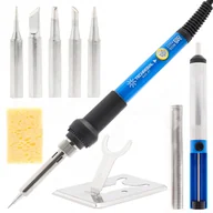 Lutownice - Zestaw 10w1 lutownica precyzyjna Techrebal ”Blue Jet” TBJ60W z potencjometrem 60W - miniaturka - grafika 1