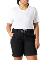 Spodenki damskie - TOM TAILOR Damski Szorty bermudy ze ściągaczem 1026100, 14482 - Deep Black, 36 - miniaturka - grafika 1