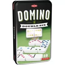 Tactic Games Domino Double Six (szóstkowe w puszce) - Gry planszowe - miniaturka - grafika 1