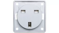 Gniazdka elektryczne - Hager Polo Integro Flow Gniazdo pojedyncze zu 16A standard brytyjski jasnoszare 0962622506 0962622506 - miniaturka - grafika 1
