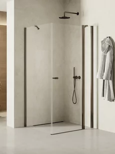 Kabina prysznicowa New Trendy New Soleo 110x80 prostokątna grafit uniwersalna K-2162 - Kabiny prysznicowe - miniaturka - grafika 1