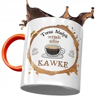 Kubki - Kubek Pomarańczowy dla Medyka Strzeli Kawkę z Nadrukiem ze Zdjęciem + Opakowanie na prezent (wzór 01) - miniaturka - grafika 1