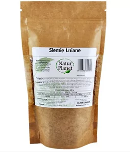 SIEMIĘ LNIANE ZŁOTE 1 kg - NATUR PLANET - Zdrowa żywność - miniaturka - grafika 1